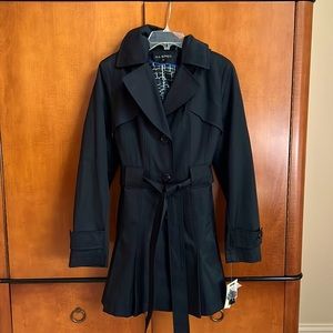 Via Spiga black trench / rain coat, water repellent NWT